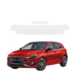 Powłoka techniczna na próg bagażnika do Hyundai i30 Hatchback (2020-2026) GRIZZ 2w1 HeavyDuty Biała