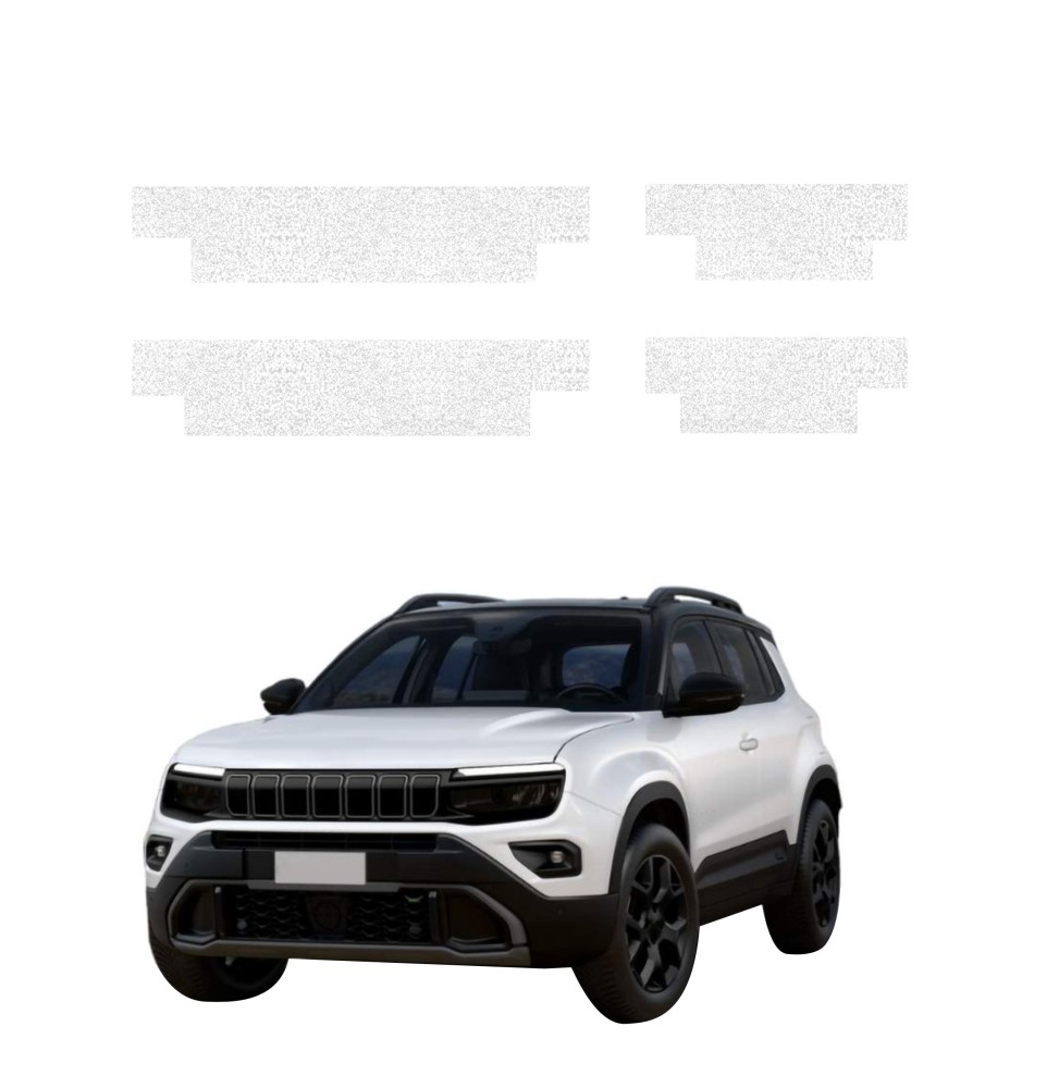 Powłoka techniczna na progi do Jeep Avenger (2023-2026) GRIZZ 4w1 HeavyDuty Biała