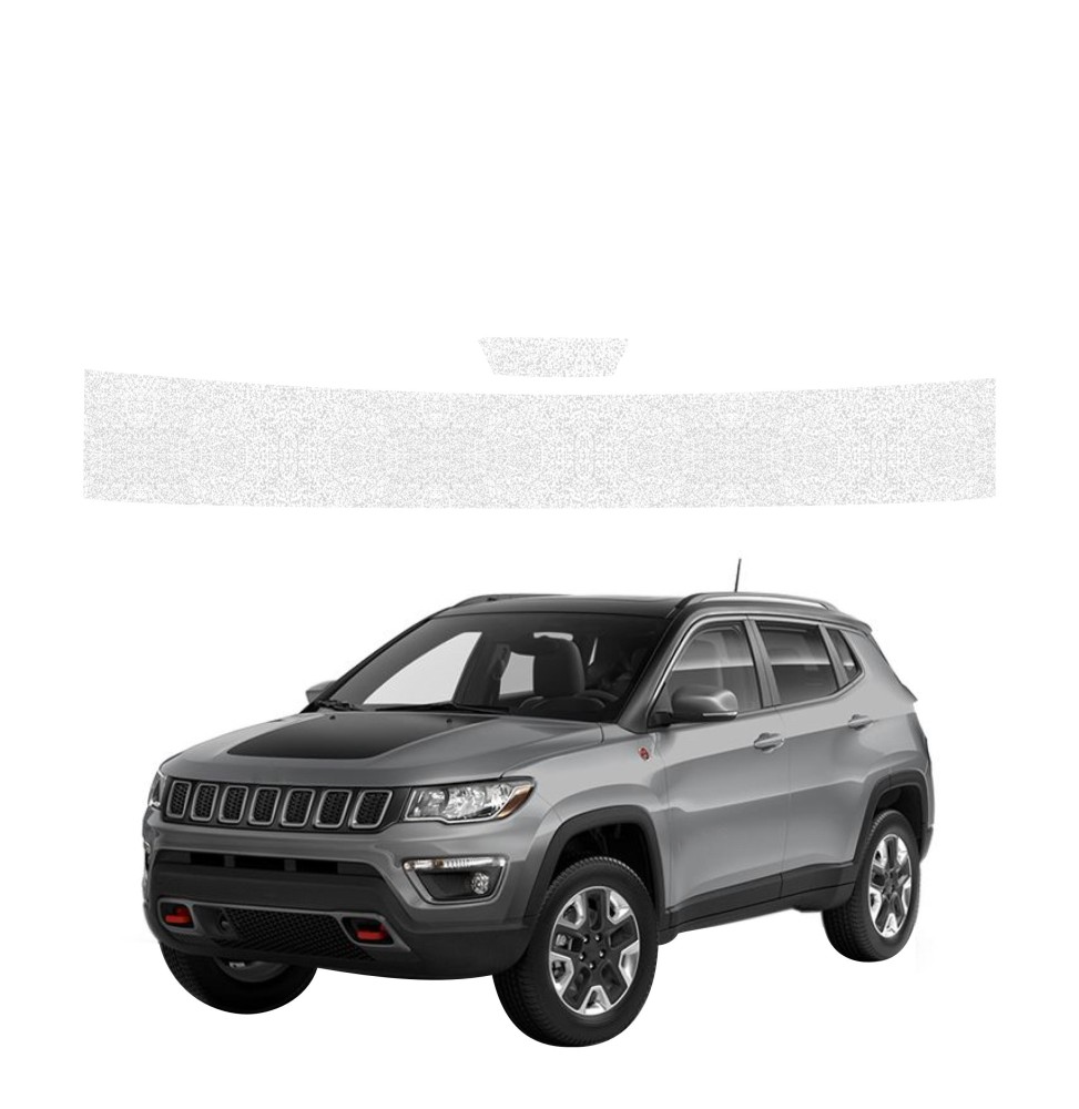 Powłoka techniczna na próg bagażnika do Jeep Compass (2020-2024) GRIZZ 2w1 HeavyDuty Biała