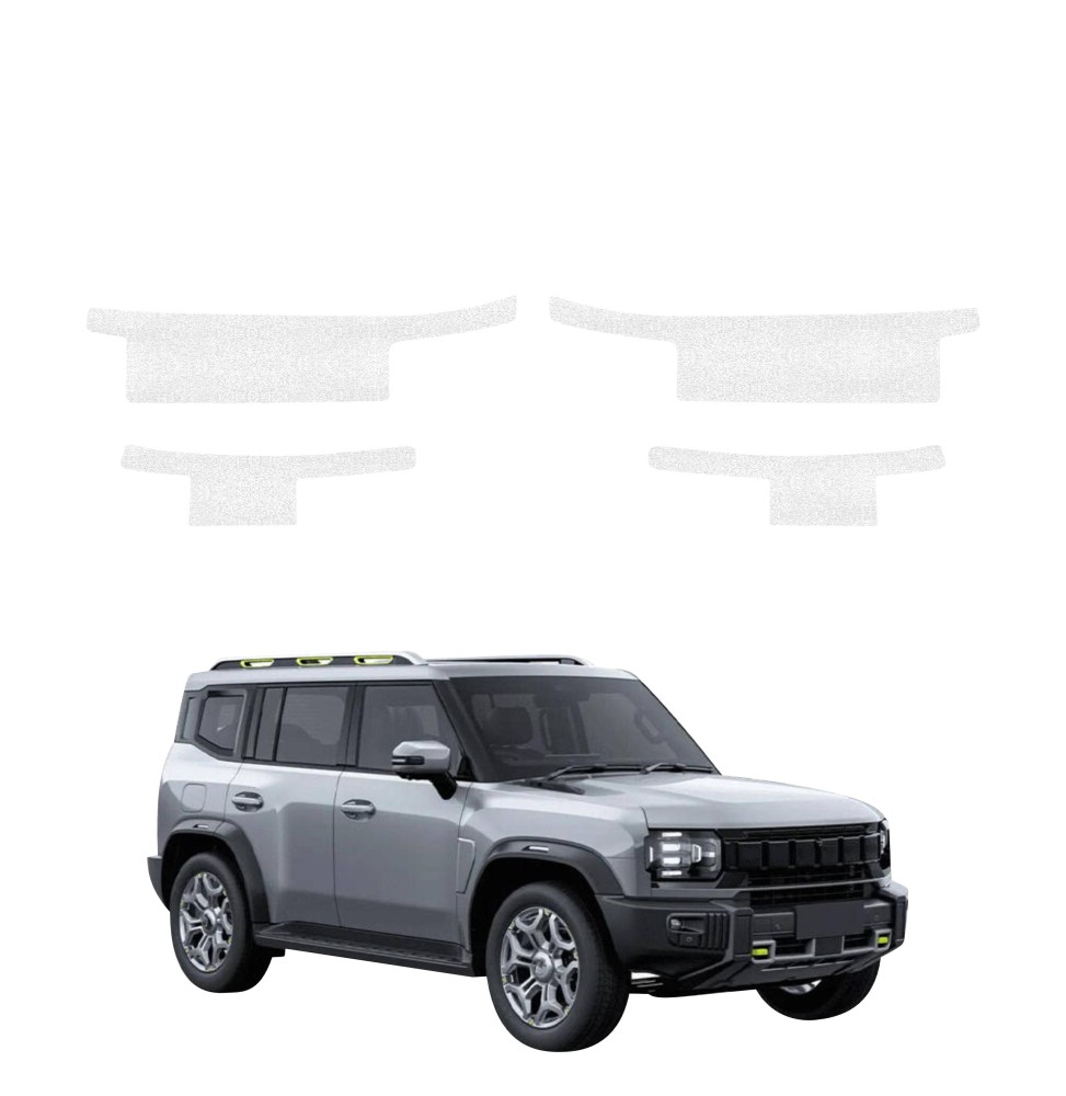 Powłoka techniczna na progi do Jetour T2 (2025-2026) GRIZZ 8w1 HeavyDuty Biała