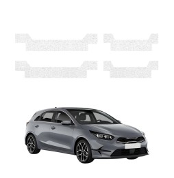 Powłoka techniczna na progi do Kia Ceed Hatchback (2021-2025) GRIZZ 4w1 HeavyDuty Biała
