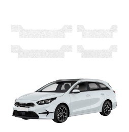 Powłoka techniczna na progi do Kia Ceed SW Kombi (2021-2025) GRIZZ 4w1 HeavyDuty Biała