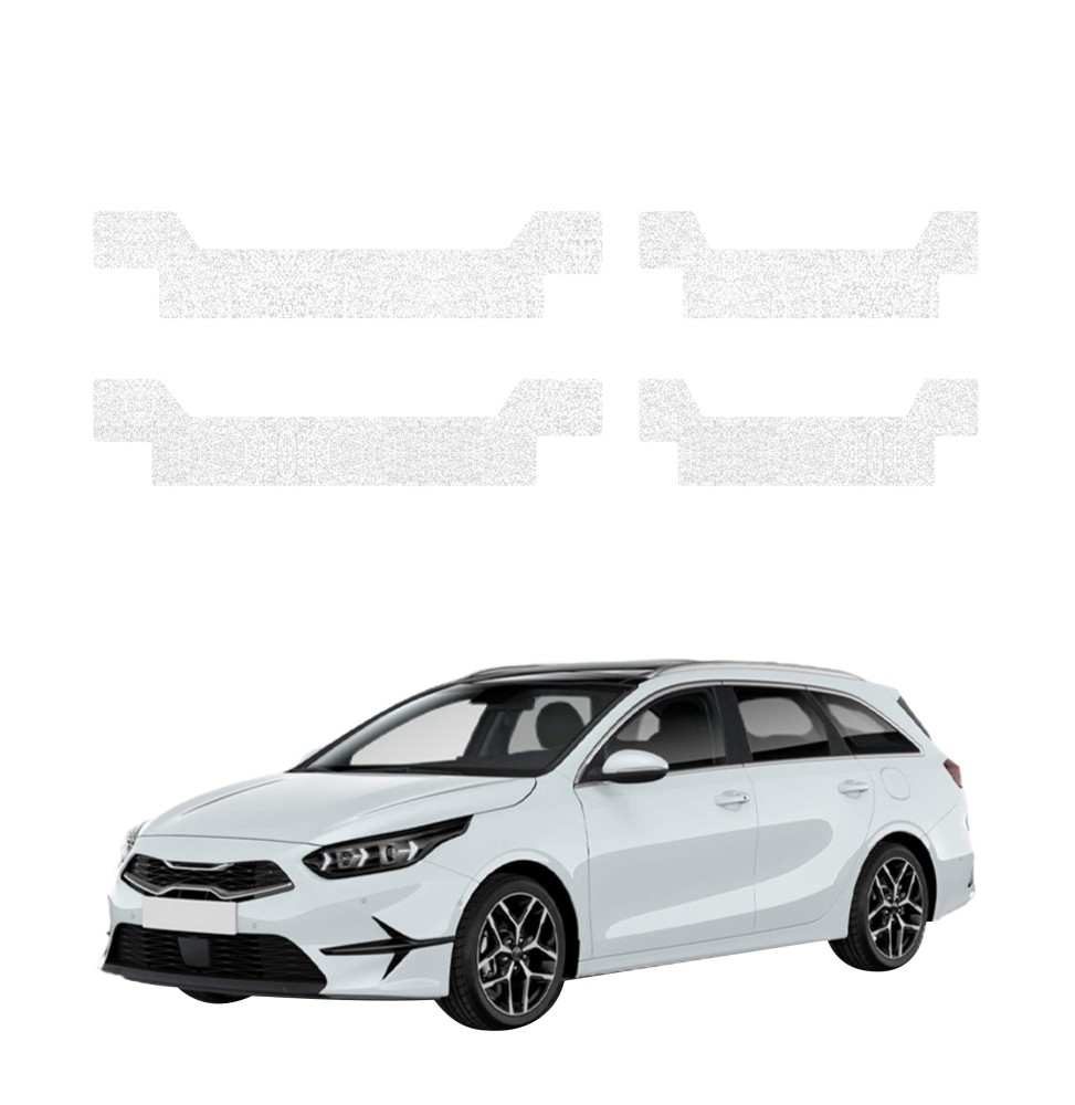 Powłoka techniczna na progi do Kia Ceed SW Kombi (2021-2025) GRIZZ 4w1 HeavyDuty Biała