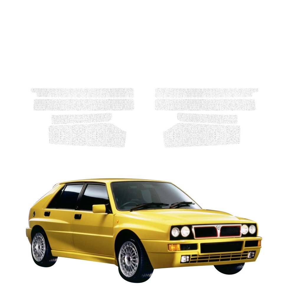 Powłoka techniczna na progi do Lancia Delta Integrale (1992-1994) GRIZZ 8w1 HeavyDuty Biała