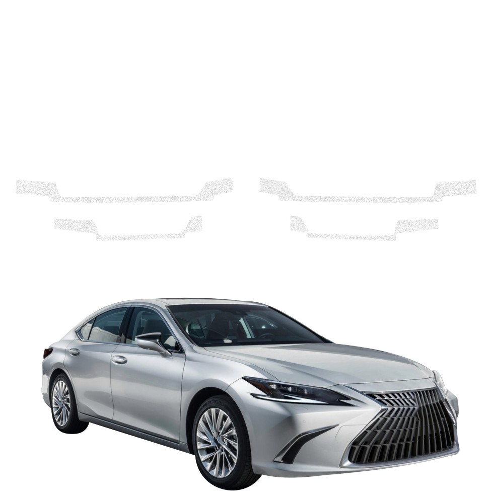 Powłoka techniczna na progi do Lexus ES 300h (2021-2024) GRIZZ 4w1 HeavyDuty Biała