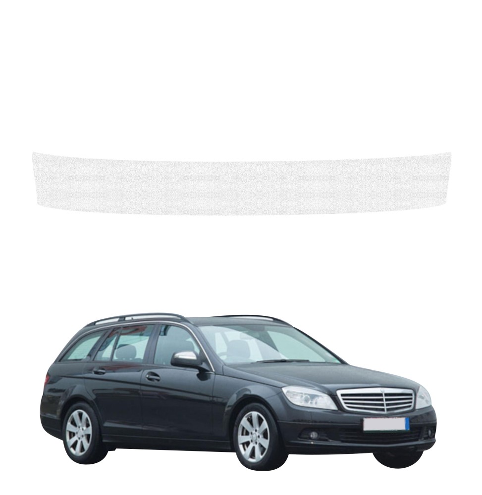 Powłoka techniczna na próg bagażnika do Mercedes Benz C Klasa S204 Kombi (2007-2011) GRIZZ HeavyDuty Biała
