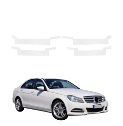 Powłoka techniczna na progi do Mercedes Benz C Klasa W204 Sedan Facelifting (2011-2014) GRIZZ 4w1 HeavyDuty Biała
