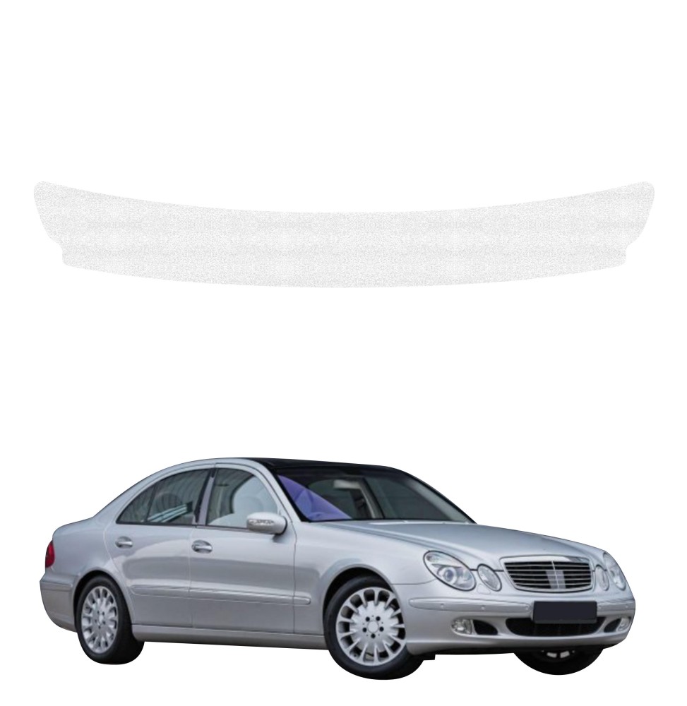 Powłoka techniczna na próg bagażnika do Mercedes Benz E Klasa W211 Sedan (2002-2009) GRIZZ HeavyDuty Biała