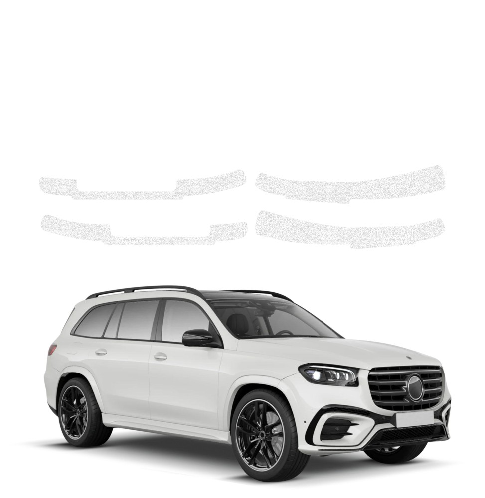 Powłoka techniczna na progi do Mercedes GLS 450d (2023-2026) GRIZZ 4w1 HeavyDuty Biała