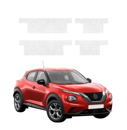 Powłoka techniczna na progi do Nissan Juke Facelift (2024-2026) GRIZZ 4w1 HeavyDuty Biała
