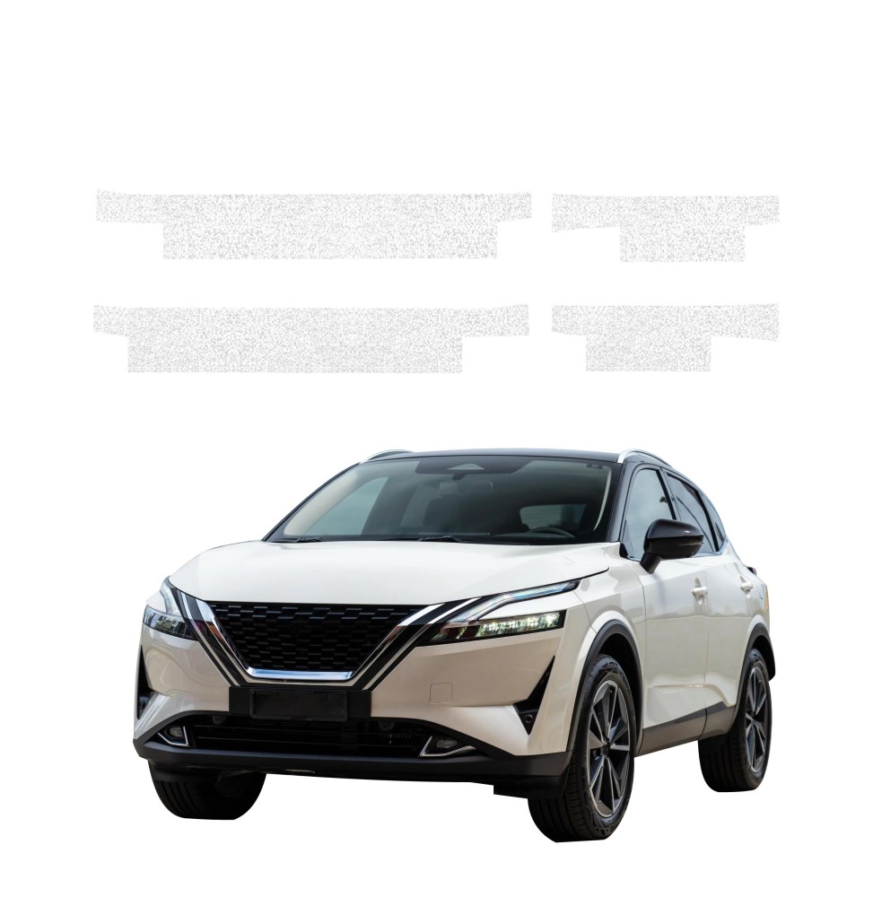 Powłoka techniczna na progi do Nissan Qashqai 3 (2021-2024) GRIZZ 4w1 HeavyDuty Biała