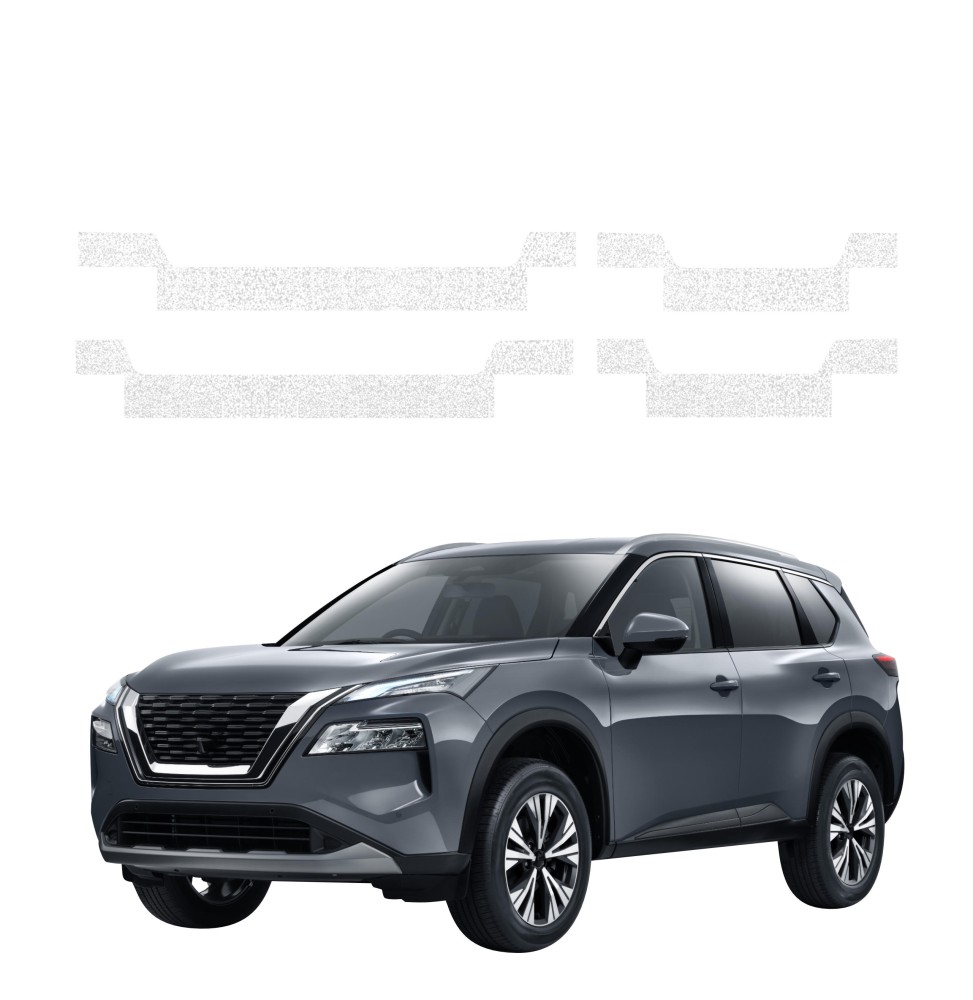 Powłoka techniczna na progi do Nissan X-Trail Facelift (2024-2026) GRIZZ 4w1 HeavyDuty Biała