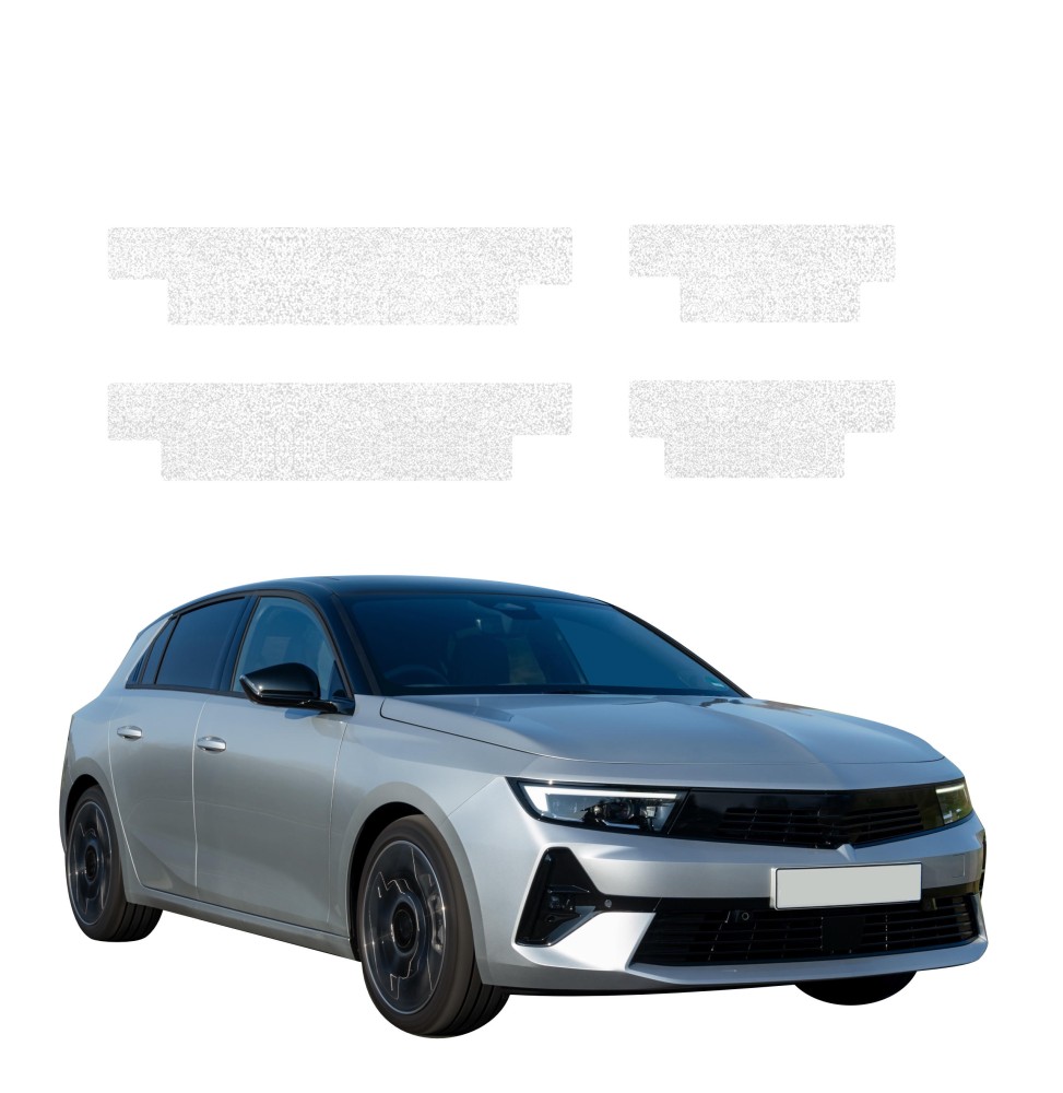 Powłoka techniczna na progi do Opel Astra (2021-2024) GRIZZ 4w1 HeavyDuty Biała