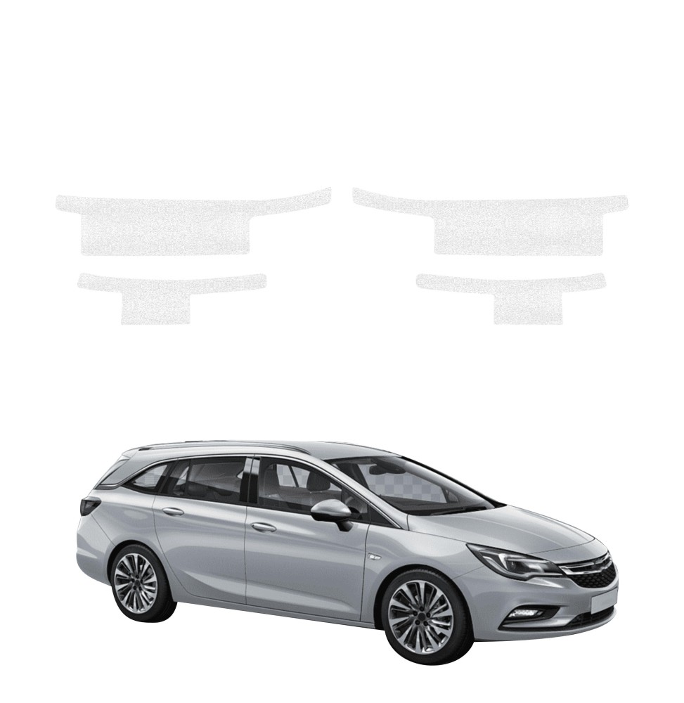 Powłoka techniczna na progi do Opel Astra J Kombi 5D (2012-2015) GRIZZ 4w1 HeavyDuty Biała