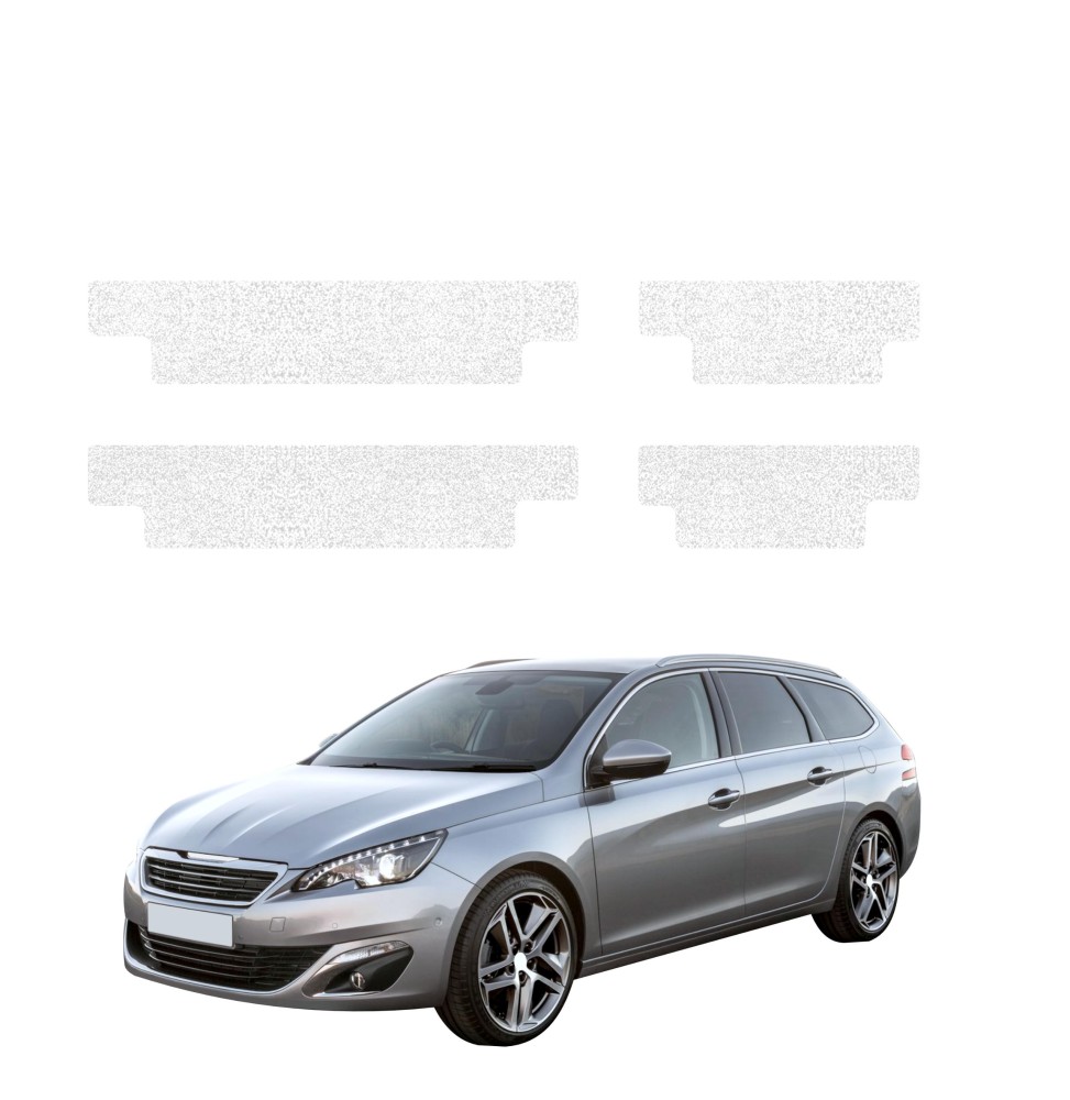 Powłoka techniczna na progi do Peugeot 308 Kombi (2013-2021) GRIZZ 4w1 HeavyDuty Biała