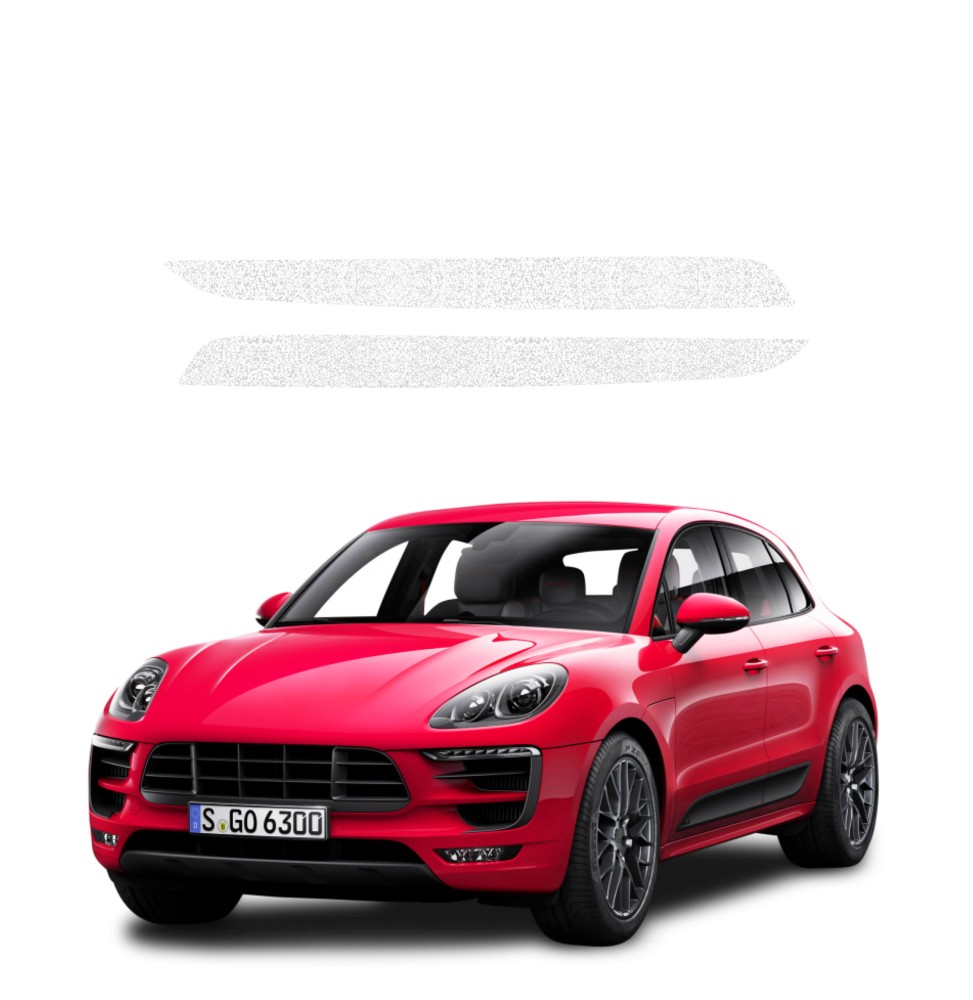Powłoka techniczna na progi do Porsche Macan GTS (2021-2024) GRIZZ 2w1 HeavyDuty Biała