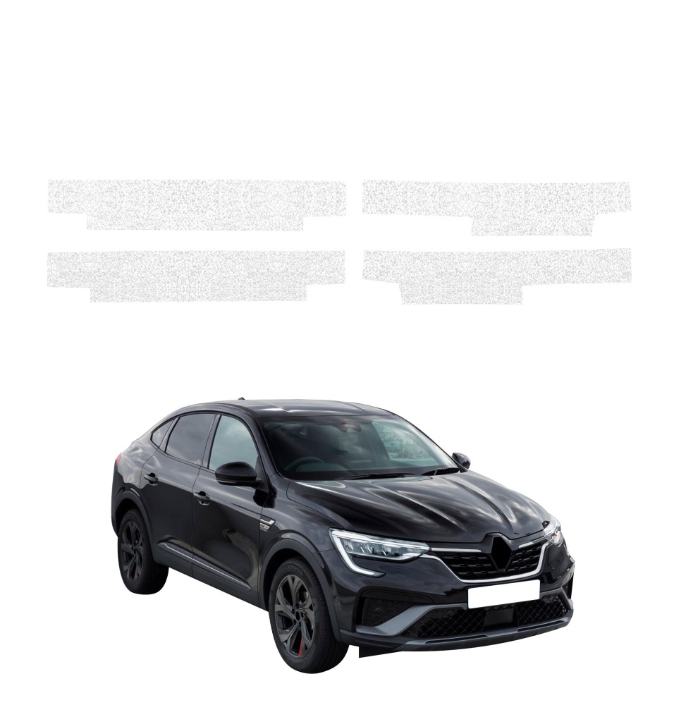 Powłoka techniczna na progi do Renault Arkana (2022-2026) GRIZZ 4w1 HeavyDuty Biała