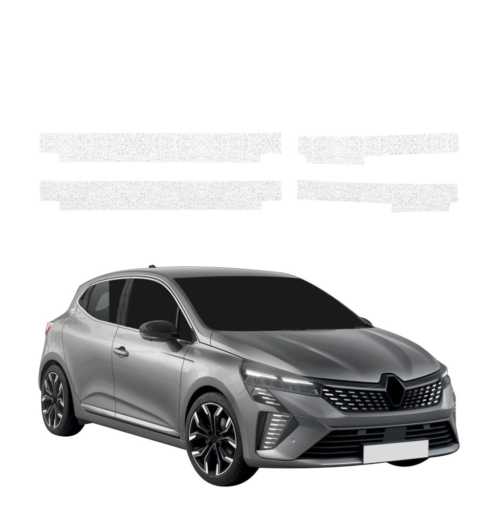 Powłoka techniczna na progi do Renault Clio (2023-2024) GRIZZ 4w1 HeavyDuty Biała