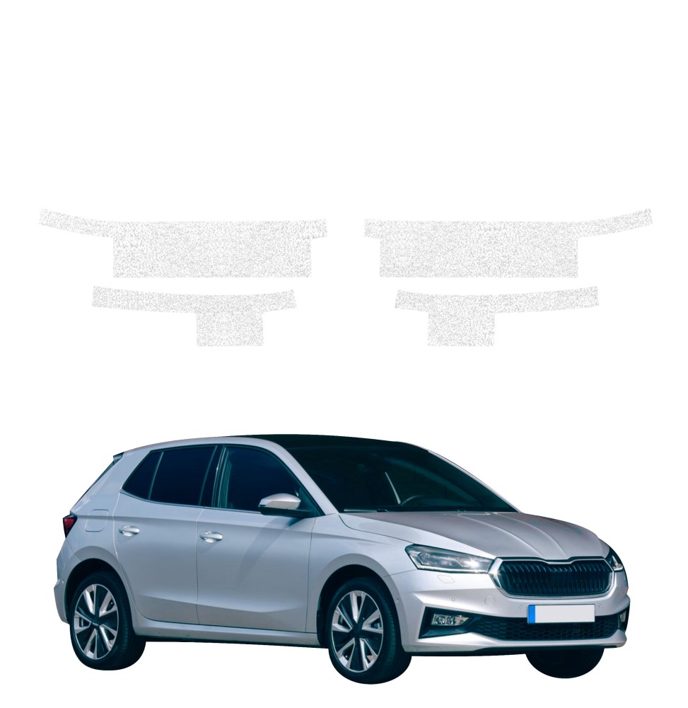Powłoka techniczna na progi do Skoda Fabia (2019-2026) GRIZZ 4w1 HeavyDuty Biała