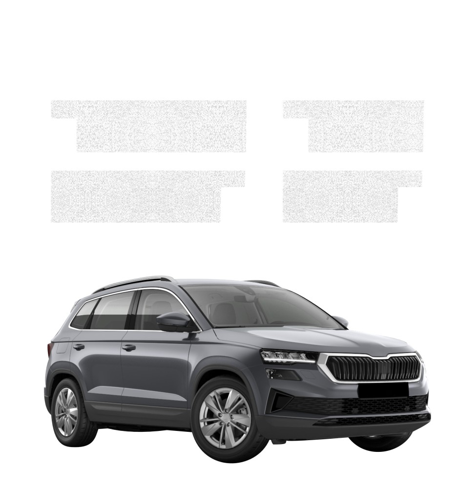 Powłoka techniczna na progi do Skoda Karoq (2022-2026) GRIZZ 4w1 HeavyDuty Biała