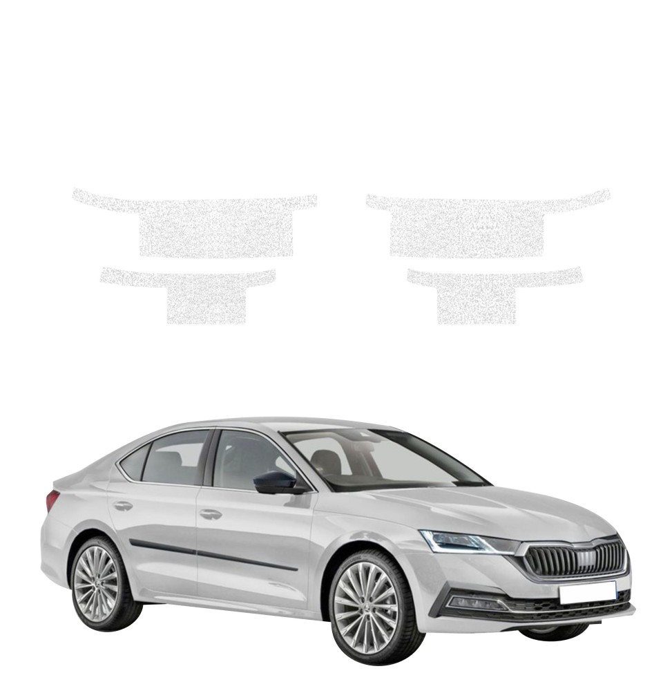 Powłoka techniczna na progi do Skoda Octavia 4 Hatchback (2019-2024) GRIZZ 4w1 HeavyDuty Biała