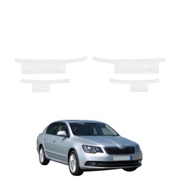 Powłoka techniczna na progi do Skoda Superb 2 Facelifting (2013-2015) GRIZZ 4w1 HeavyDuty Biała