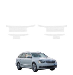 Powłoka techniczna na progi do Skoda Superb 2 Kombi Facelifting (2013-2015) GRIZZ 4w1 HeavyDuty Biała