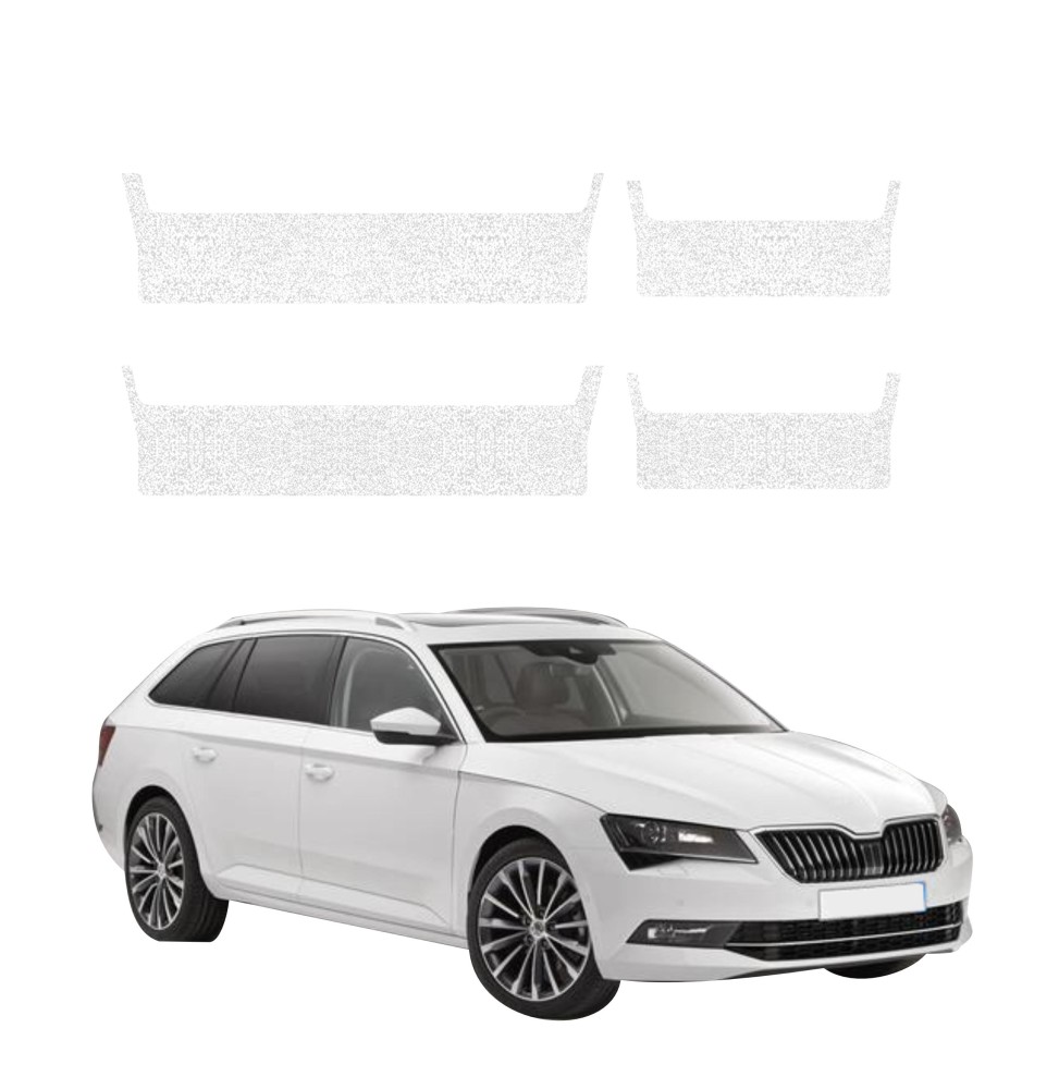 Powłoka techniczna na progi do Skoda Superb 3 Combi (2015-2019) GRIZZ 4w1 HeavyDuty Biała