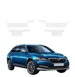 Powłoka techniczna na progi do Skoda Superb 3 Combi (2019-2023) GRIZZ 4w1 HeavyDuty Biała