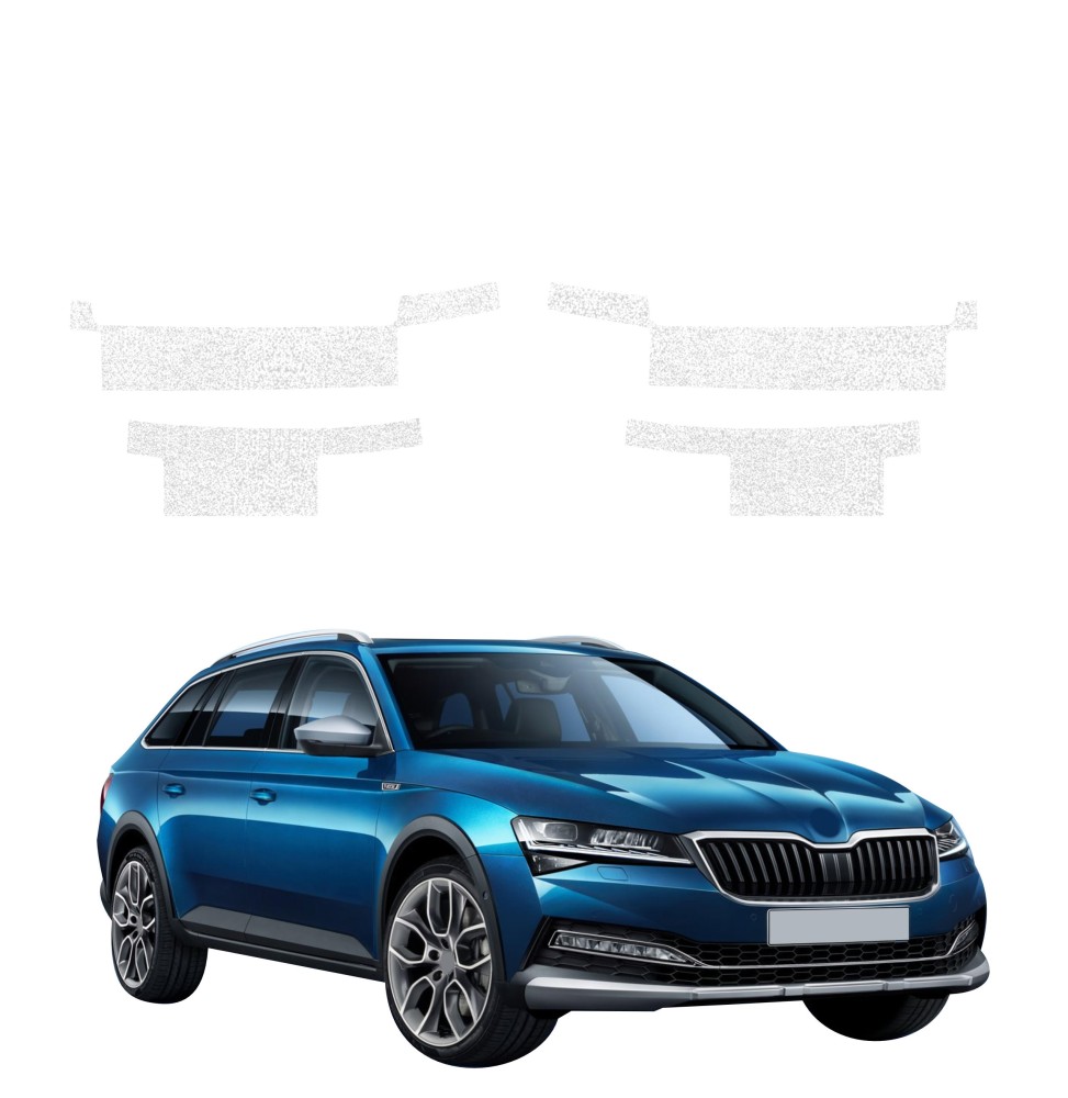 Powłoka techniczna na progi do Skoda Superb 3 Combi (2019-2023) GRIZZ 4w1 HeavyDuty Biała