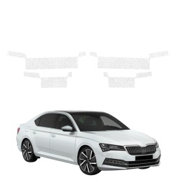 Powłoka techniczna na progi do Skoda Superb 3 Liftback (2019-2023) GRIZZ 4w1 HeavyDuty Biała