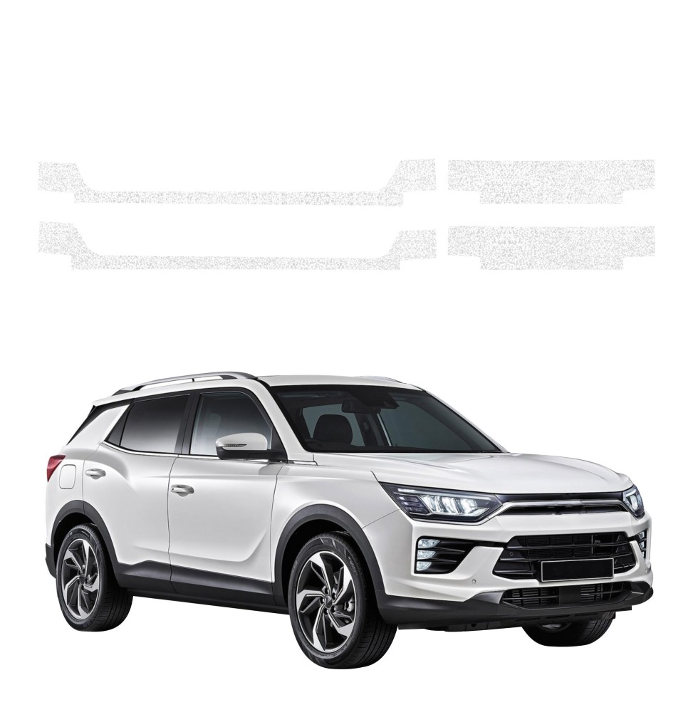Powłoka techniczna na progi do SsangYong Korando (2023-2026) GRIZZ 4w1 HeavyDuty Biała