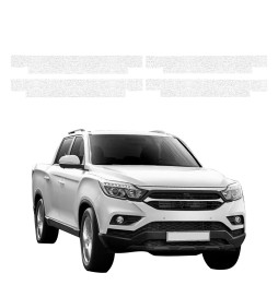 Powłoka techniczna na progi do SsangYong Musso (2023-2026) GRIZZ 4w1 HeavyDuty Biała