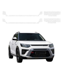 Powłoka techniczna na progi do SsangYong Tivoli (2023-2026) GRIZZ 4w1 HeavyDuty Biała