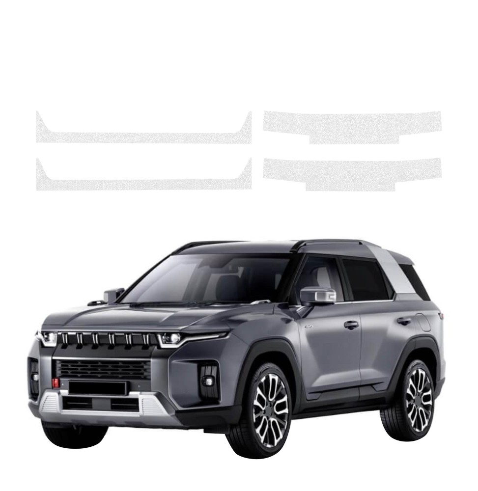 Powłoka techniczna na progi do SsangYong Torres (2024-2026) GRIZZ 4w1 HeavyDuty Biała