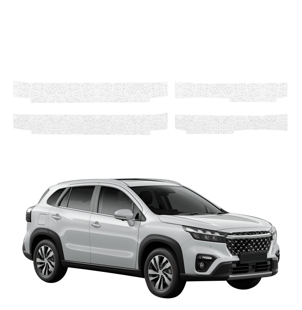 Powłoka techniczna na progi do Suzuki S-Cross (2021-2026) GRIZZ 4w1 HeavyDuty Biała