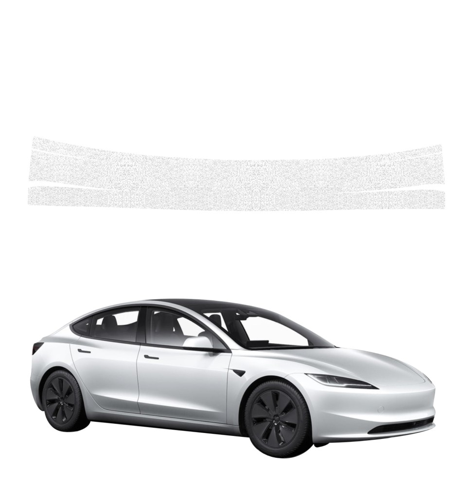 Powłoka techniczna na próg bagażnika do Tesla Model 3 (2021-2025) GRIZZ HeavyDuty Biała