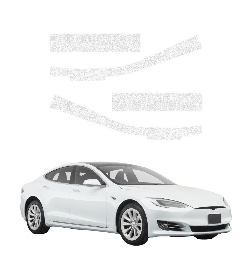 Powłoka techniczna na progi do Tesla Model S (2023-2026) GRIZZ 4w1 HeavyDuty Biała