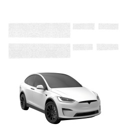 Powłoka techniczna na progi do Tesla Model X (2021-2026) GRIZZ 6w1 HeavyDuty Biała