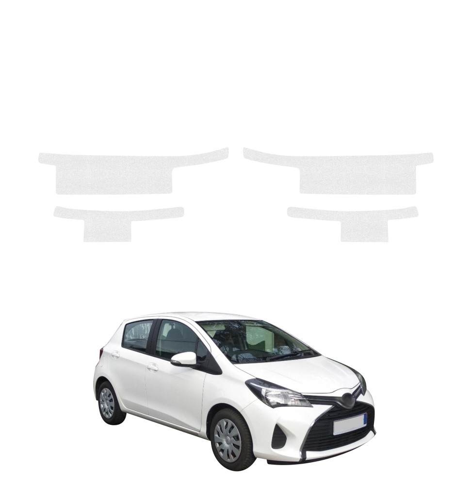 Powłoka techniczna na progi do Toyota Yaris (2011-2016) GRIZZ 4w1 HeavyDuty Biała