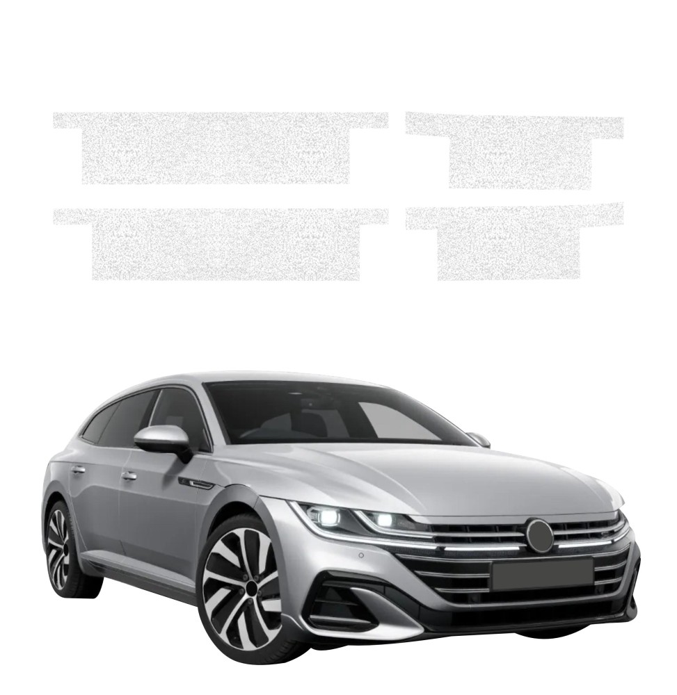 Powłoka techniczna na progi do Volkswagen Arteon (2024-2025) GRIZZ 4w1 HeavyDuty Biała