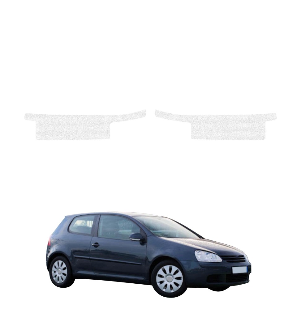 Powłoka techniczna na progi do Volkswagen Golf 5 Hatchback 3D (2003-2009) GRIZZ 2w1 HeavyDuty Biała