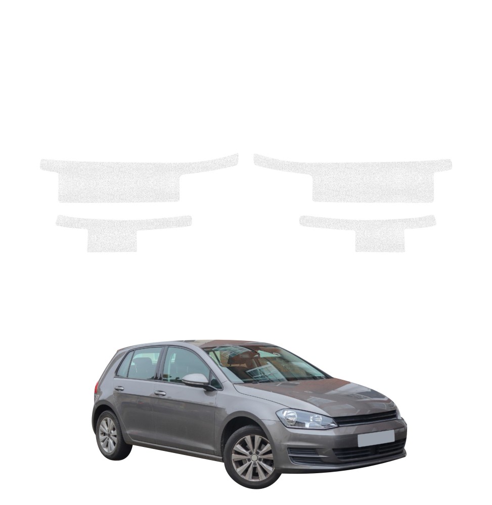 Powłoka techniczna na progi do Volkswagen Golf 7 Hatchback 5D (2012-2020) GRIZZ 4w1 HeavyDuty Biała