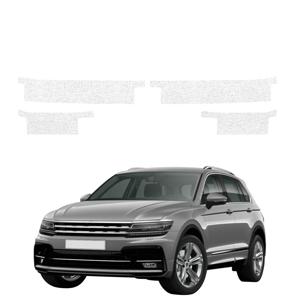 Powłoka techniczna na progi do Volkswagen Tiguan 2 (2016-2020) GRIZZ 4w1 HeavyDuty Biała