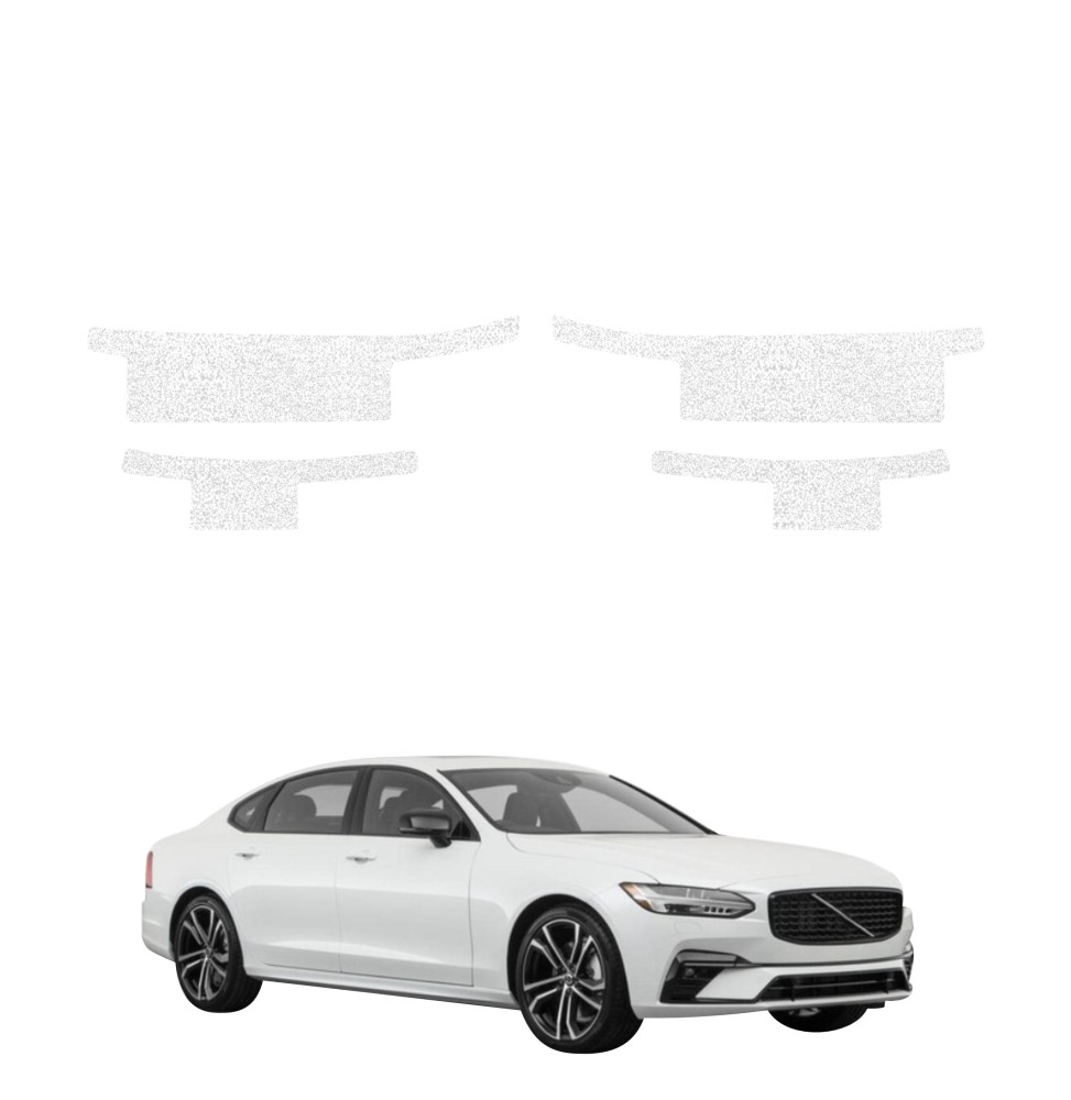 Powłoka techniczna na progi do Volvo S90 Sedan 5D (2016-2020) GRIZZ 4w1 HeavyDuty Biała