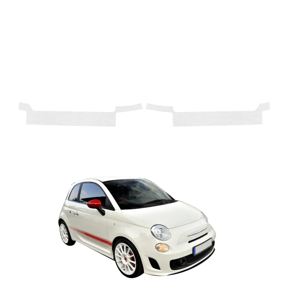 Powłoka techniczna na progi do Abarth 500 (2016-2023) GRIZZ 2w1 HeavyDuty Bezbarwna