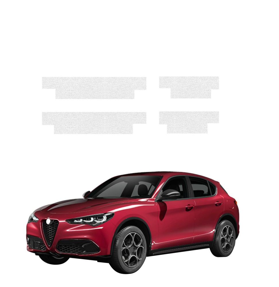 Powłoka techniczna na progi do Alfa Romeo Stelvio (2023-2026) GRIZZ 4w1 HeavyDuty Bezbarwna