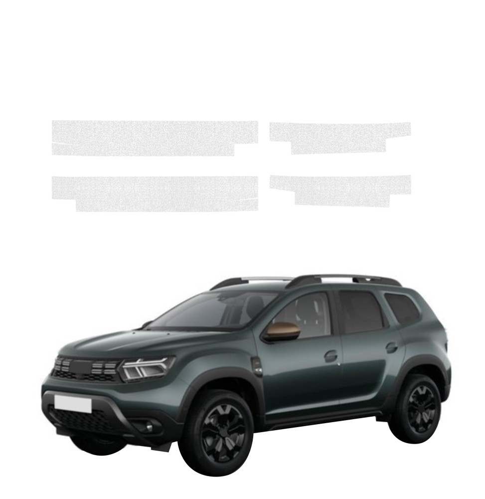 Powłoka techniczna na progi do Dacia Duster (2024-2026) GRIZZ 4w1 HeavyDuty Bezbarwna