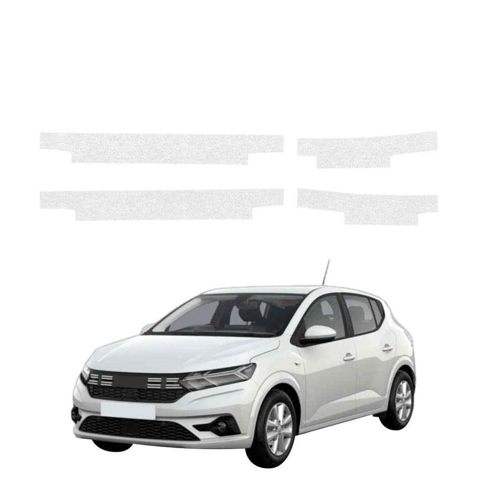 Powłoka techniczna na progi do Dacia Sandero (2020-2026) GRIZZ 4w1 HeavyDuty Bezbarwna