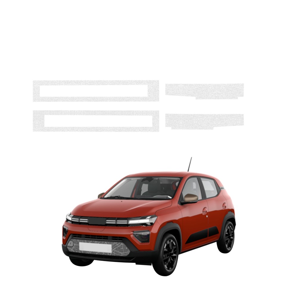 Powłoka techniczna na progi do Dacia Spring (2024-2026) GRIZZ 4w1 HeavyDuty Bezbarwna